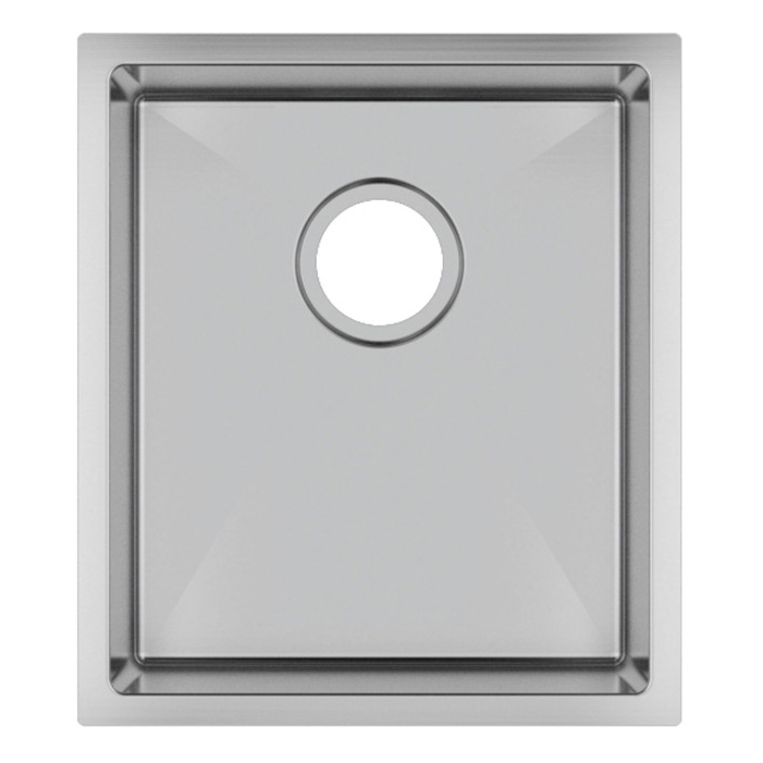 Silver Satin 45cm Stainless Steel Single Kitchen Sink
