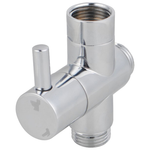 Brushed Nickel Square Toilet Bidet Spray & Diverter with PVC Hose