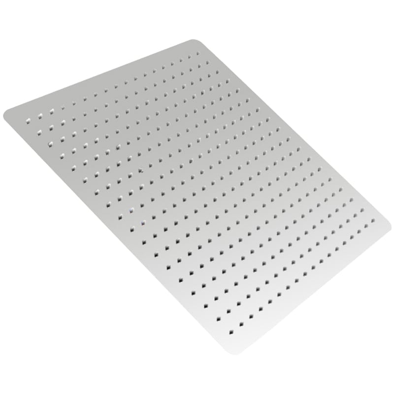 Chrome Square Superslim Stainless Steel Rainfall Shower Head