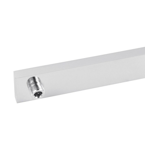 Square Wide Twin Shower Rail with Diverter Top Water Inlet