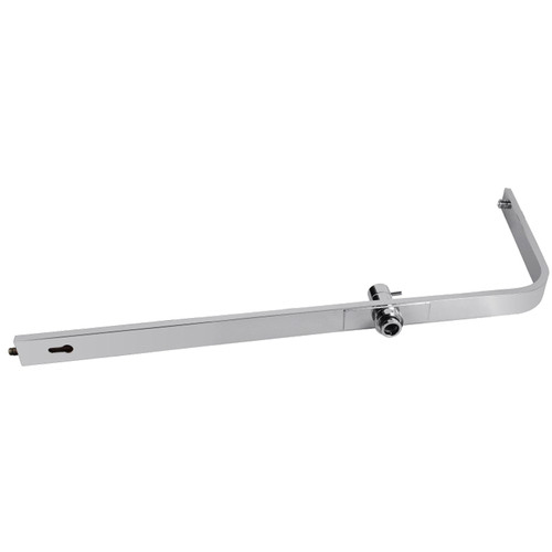 Square Wide Twin Shower Rail with Diverter Top Water Inlet