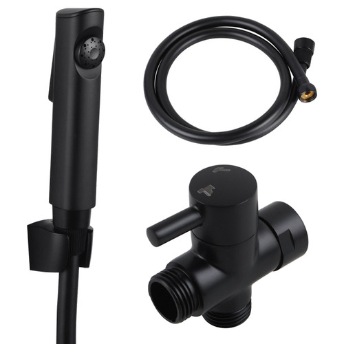 Matte Black Hand-Held Toilet Bidet Spray Wash Set