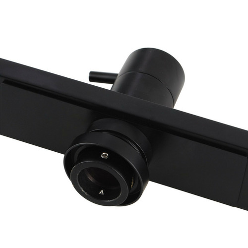Square Wide Twin Shower Rail with Diverter Top Water Inlet