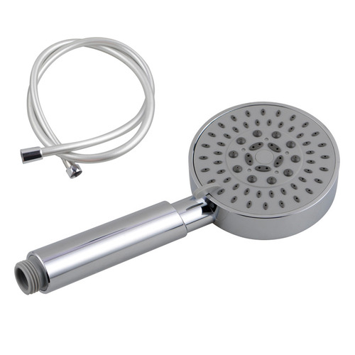 Chrome Round 5 Function ABS Handheld Shower with Hose
