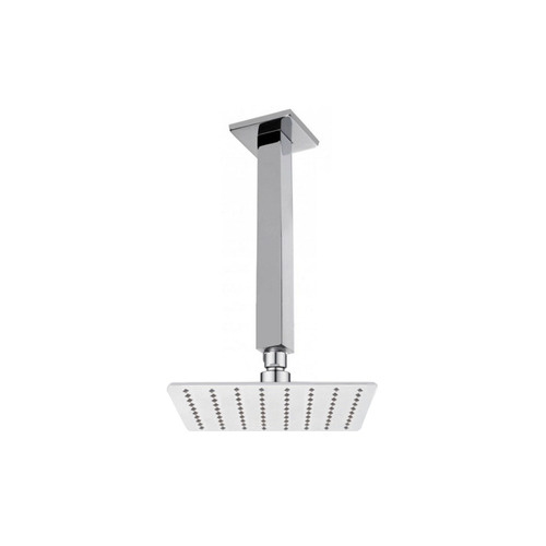 2 Piece Super-Slim Shower Head & Ceiling Shower Arm Set