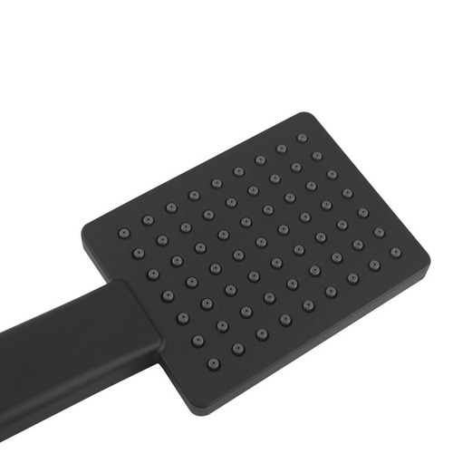 Black Square Handheld Shower with Flexible Hose