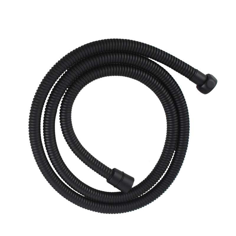 2 Piece Black Hand-Held Shower Head & 150cm Hose Set