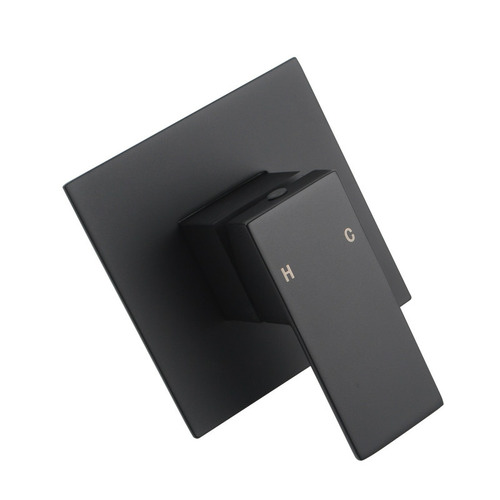 2 Piece Black Nero Bath Wall Spout & Mixer Tap Set