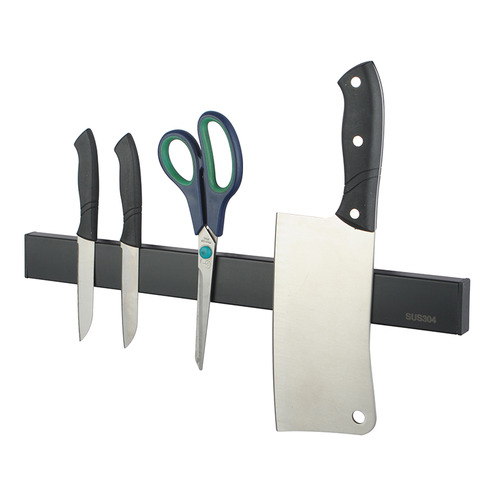 Black 40cm Magnetic Bar Strip Knife Holder
