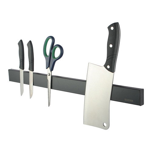 Black 50cm Magnetic Bar Strip Knife Holder
