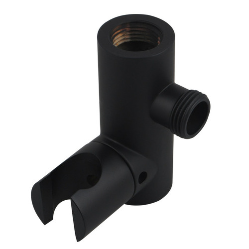 2 Piece Black Nero Shower Holder & Hose Set