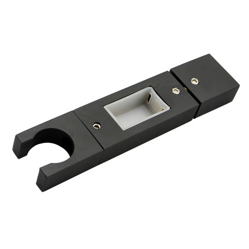 3 Piece Black Water Inlet Shower Rail Set