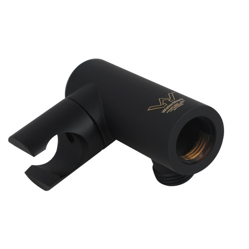 2 Piece Black Nero Shower Holder & Hose Set