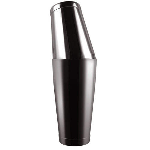 10 Piece Black Boston Stainless Steel Cocktail Shaker Set