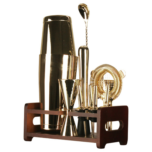 Expert Homewares 11 Piece Gold Boston Stainless Steel Cocktail Shaker