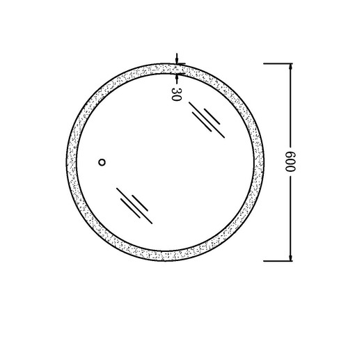 Silver Bettencourt Round LED Bathroom Mirror