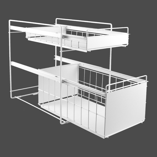 2 Tier Stainless Steel Kitchen Storage Organiser