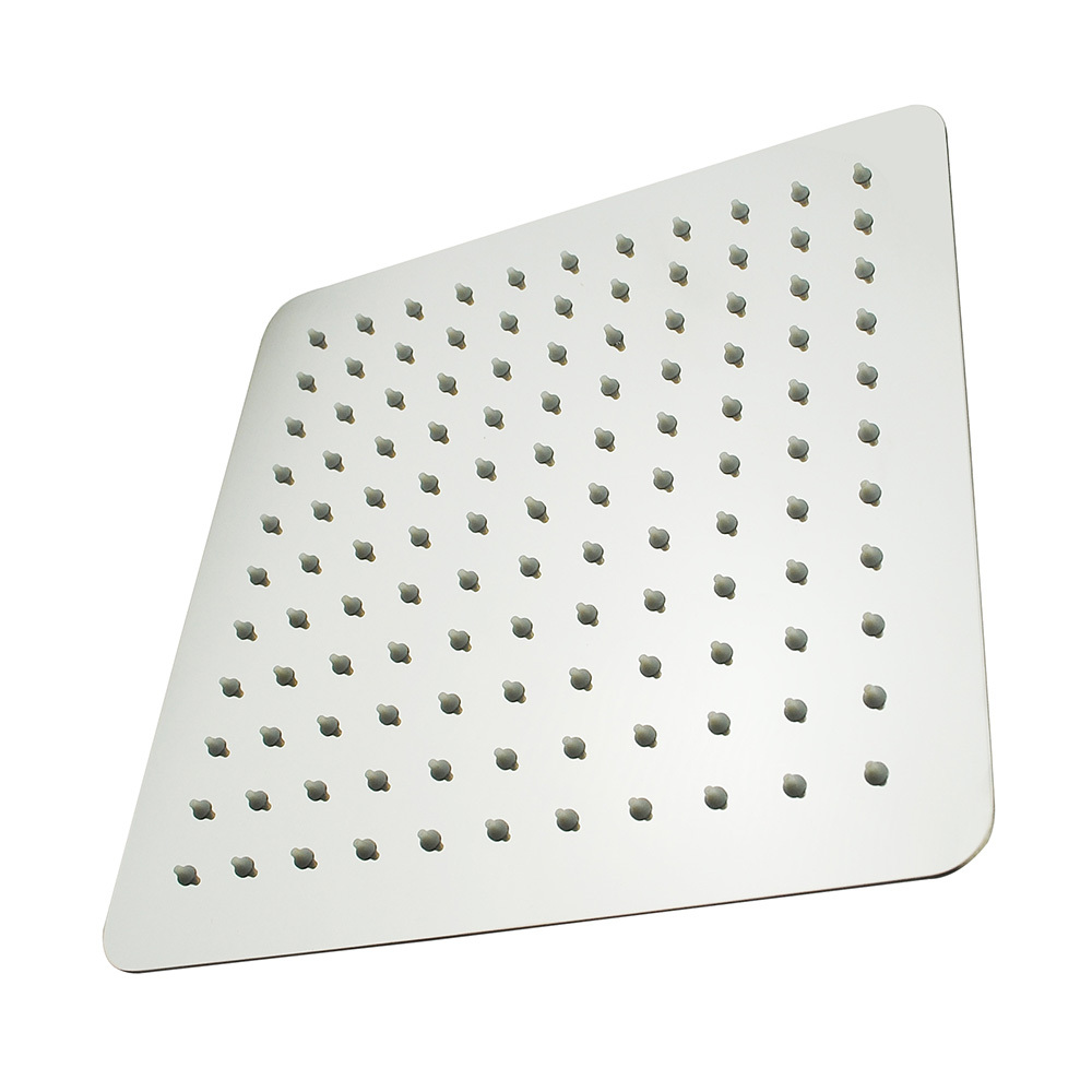 10cm Square Rain Shower Head & Elbow Wall Arm Set