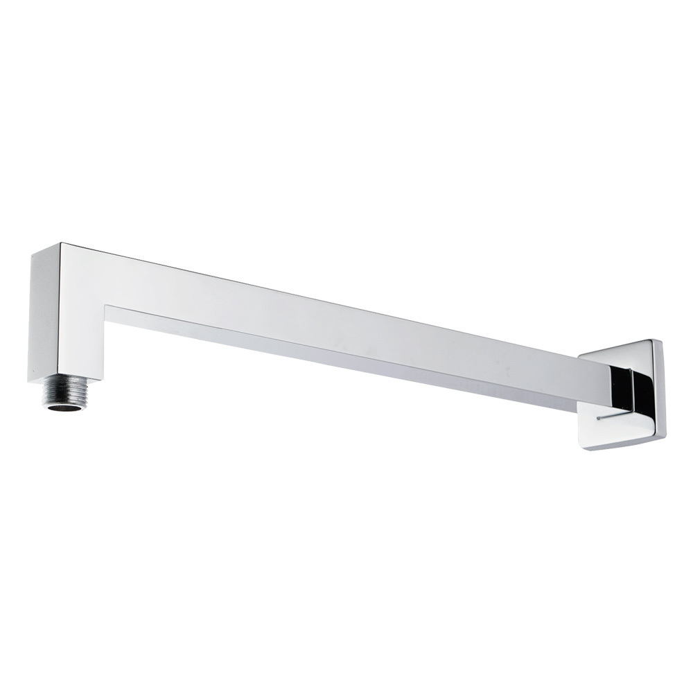 10cm Square Rain Shower Head & Elbow Wall Arm Set