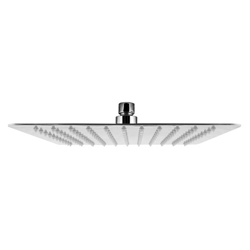 10cm Square Ultrathin Shower Head & Gooseneck Wall Arm Set
