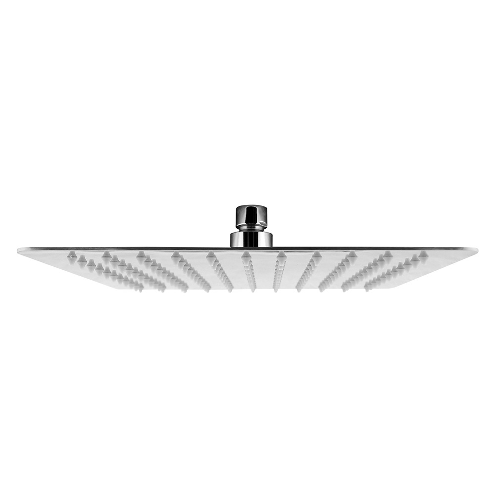 10cm Square Rain Shower Head & Elbow Wall Arm Set