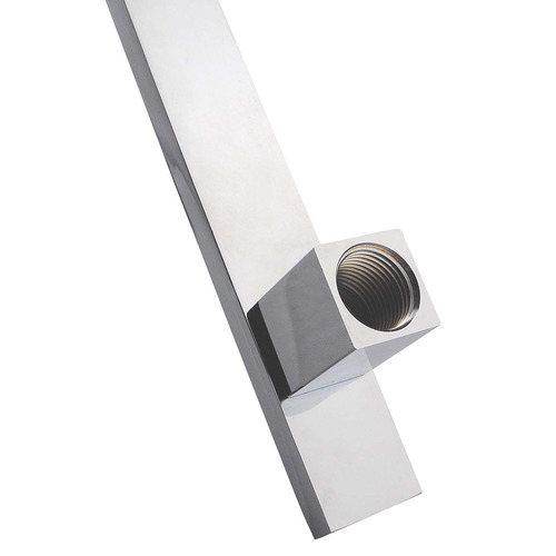 10cm Square Ultrathin Shower Head & Gooseneck Wall Arm Set