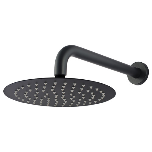 10cm Round Thin Rain Shower Head & Wall Arm Set