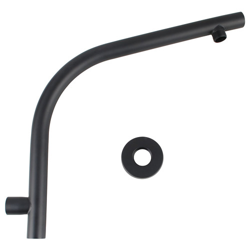 10cm Round Rain Shower Head & Gooseneck Wall Arm Set