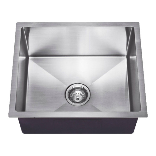 Expert Homewares Silver Satin Stainless Steel Single Kitchen Sink Bowl ...