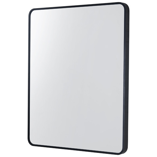 Black Rectangular Aluminium Wall Mirror