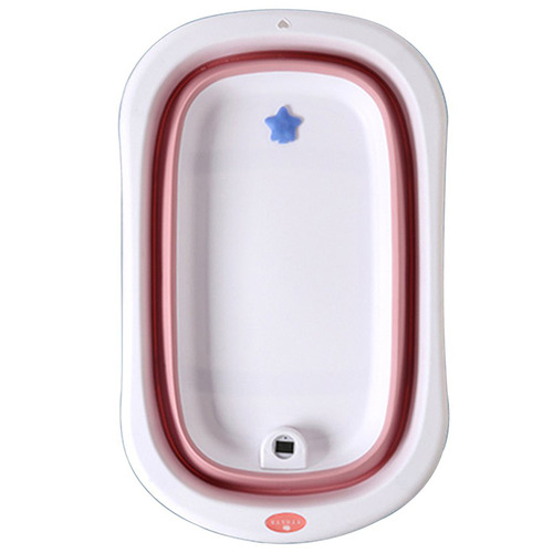 Baby Foldable Bath Tub with Digital Thermometer Temple & ster
