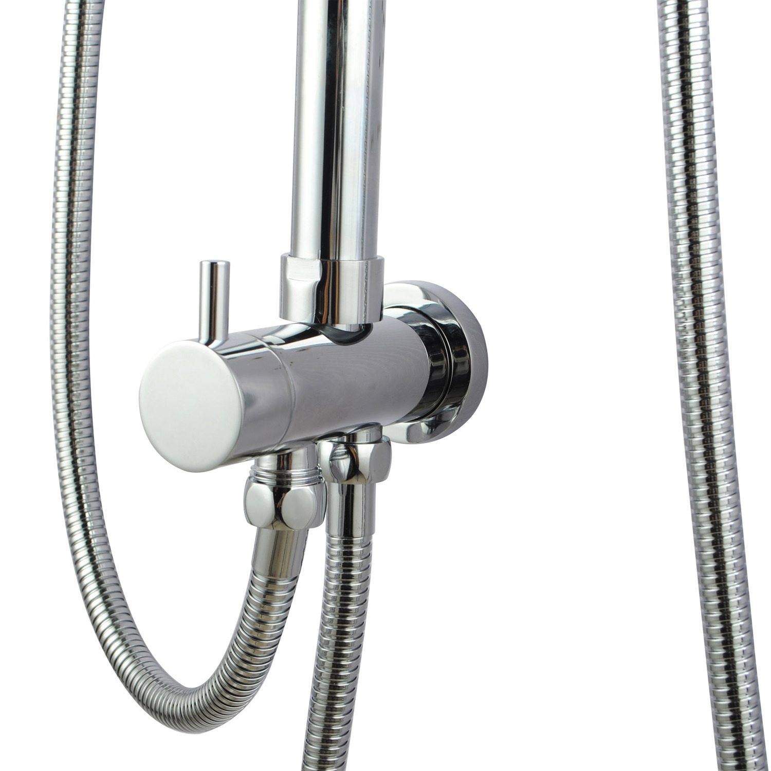 Chrome Round Euro Shower Station Set