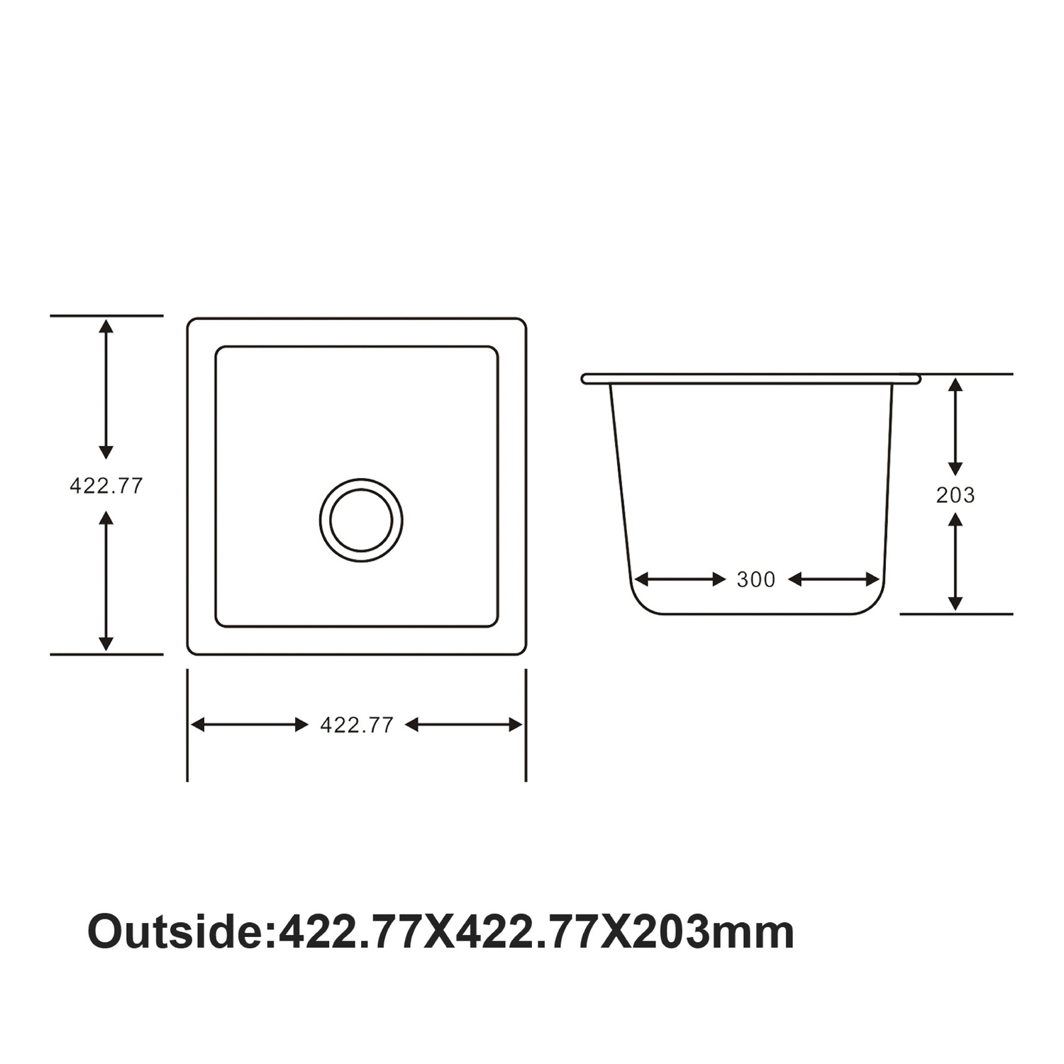 420mm-Single-Granite-Kitchen-Sink