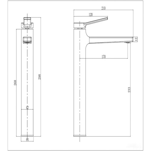 Tall Relia Basin Mixer Tap