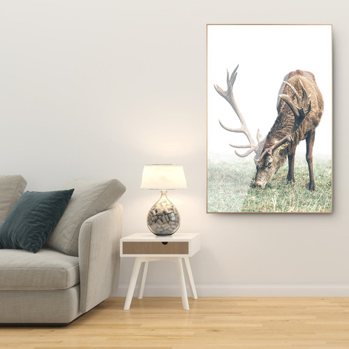 Elk Framed Canvas Wall Art
