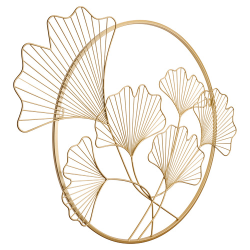 Gold Leaf Iron Wall Accent