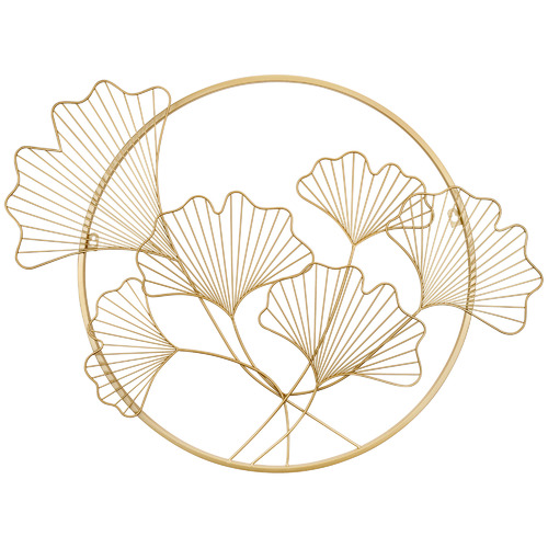 Gold Leaf Iron Wall Accent