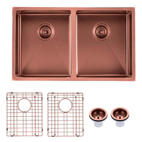 2 Piece Tasha Double Bowl Kitchen Sink Set Temple & ster