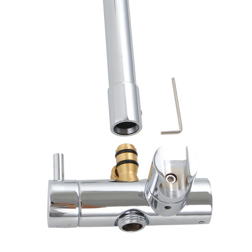 5 Piece Chrome Layka Stainless Steel Shower Set