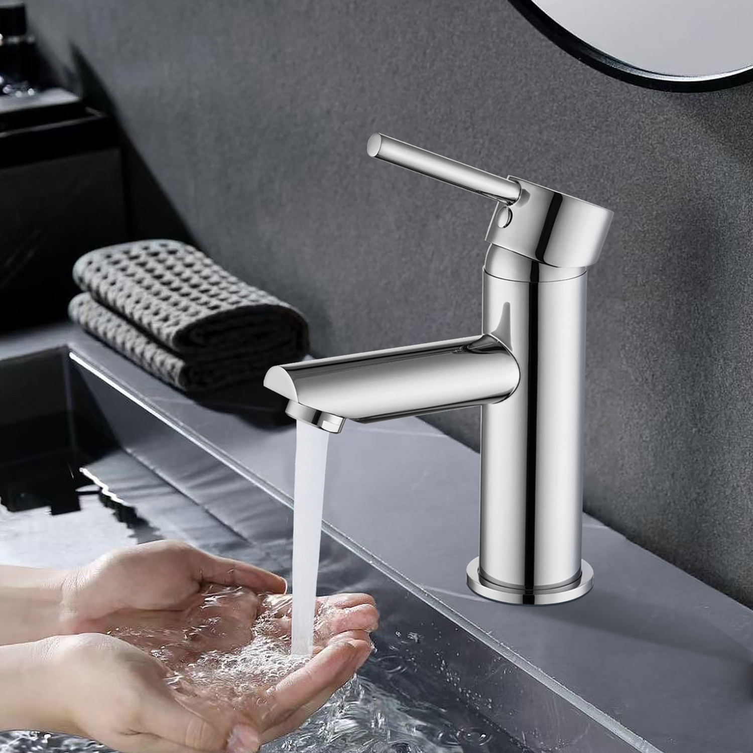 Solander-Brass-Pin-lever-Basin-Mixer