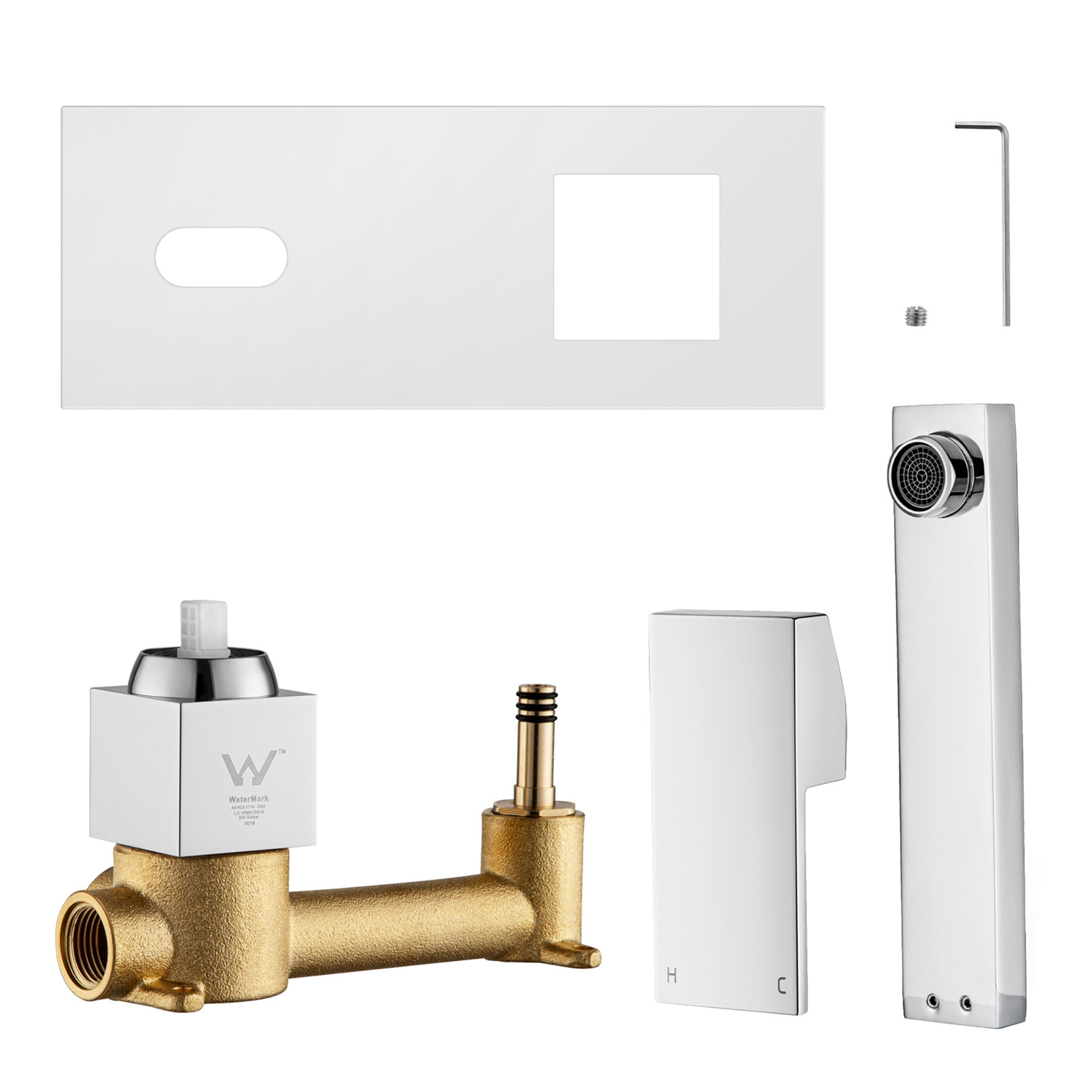 Ottimo-180mm-Bath-Basin-Wall-Mixer-Set