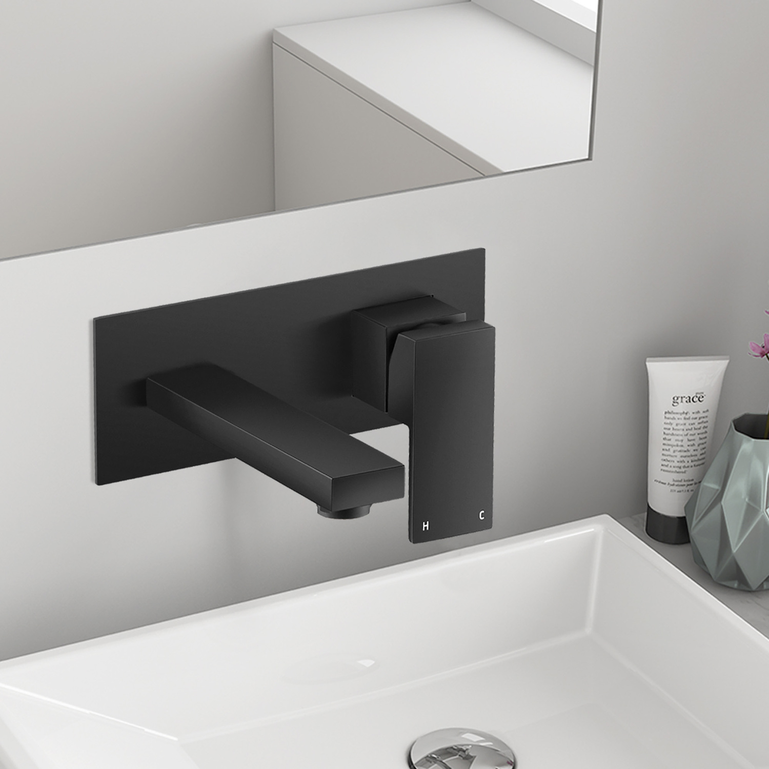 Ottimo-180mm-Bath-Basin-Wall-Mixer-Set
