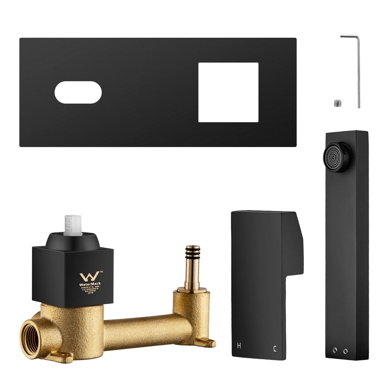 Ottimo-180mm-Bath-Basin-Wall-Mixer-Set