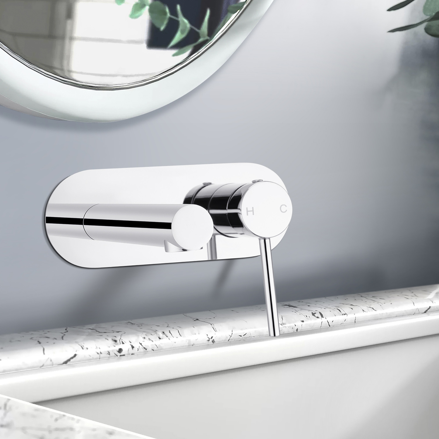 Solander-210mm-Straight-Bath-basin-Wall-Mixer-Set