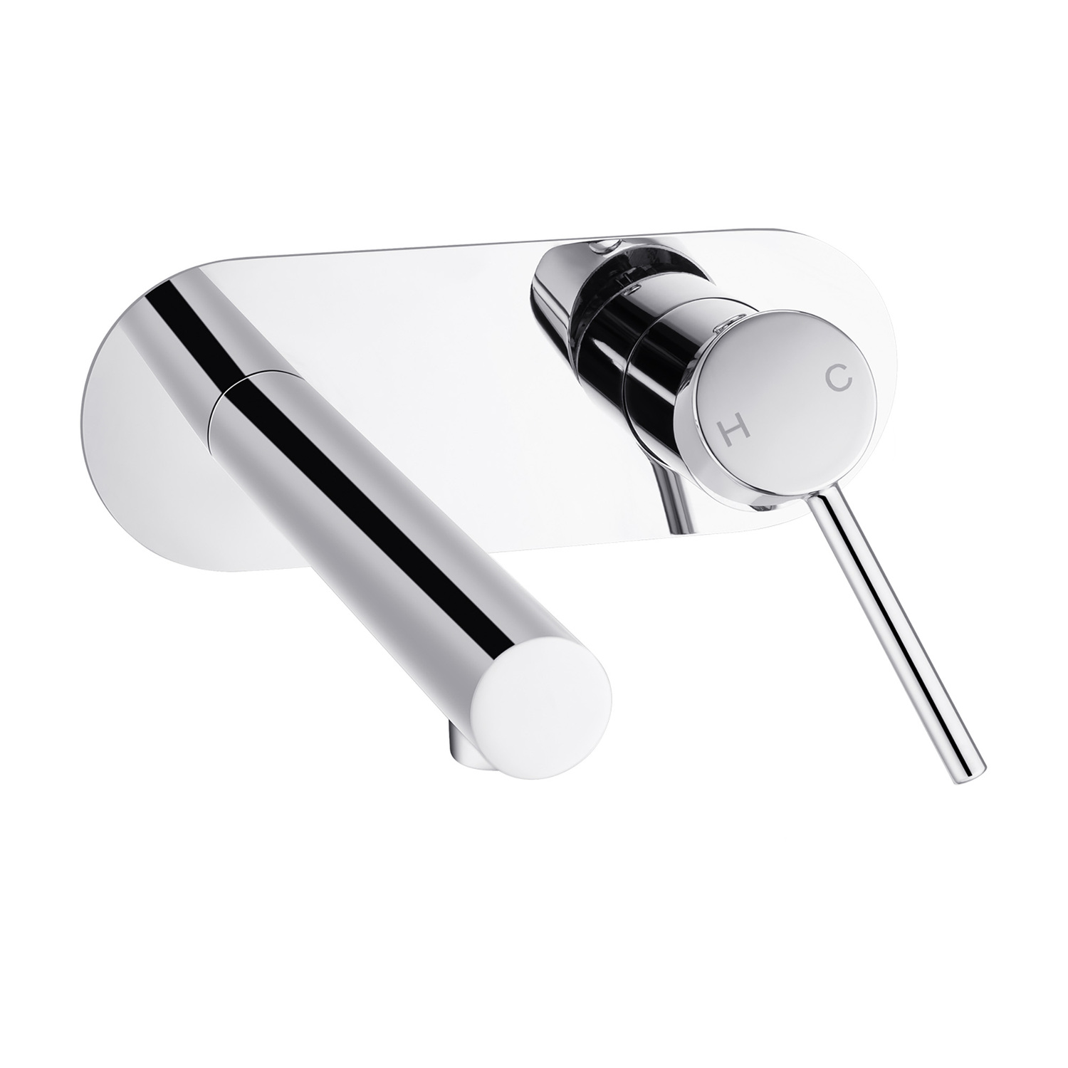 Solander-210mm-Straight-Bath-basin-Wall-Mixer-Set