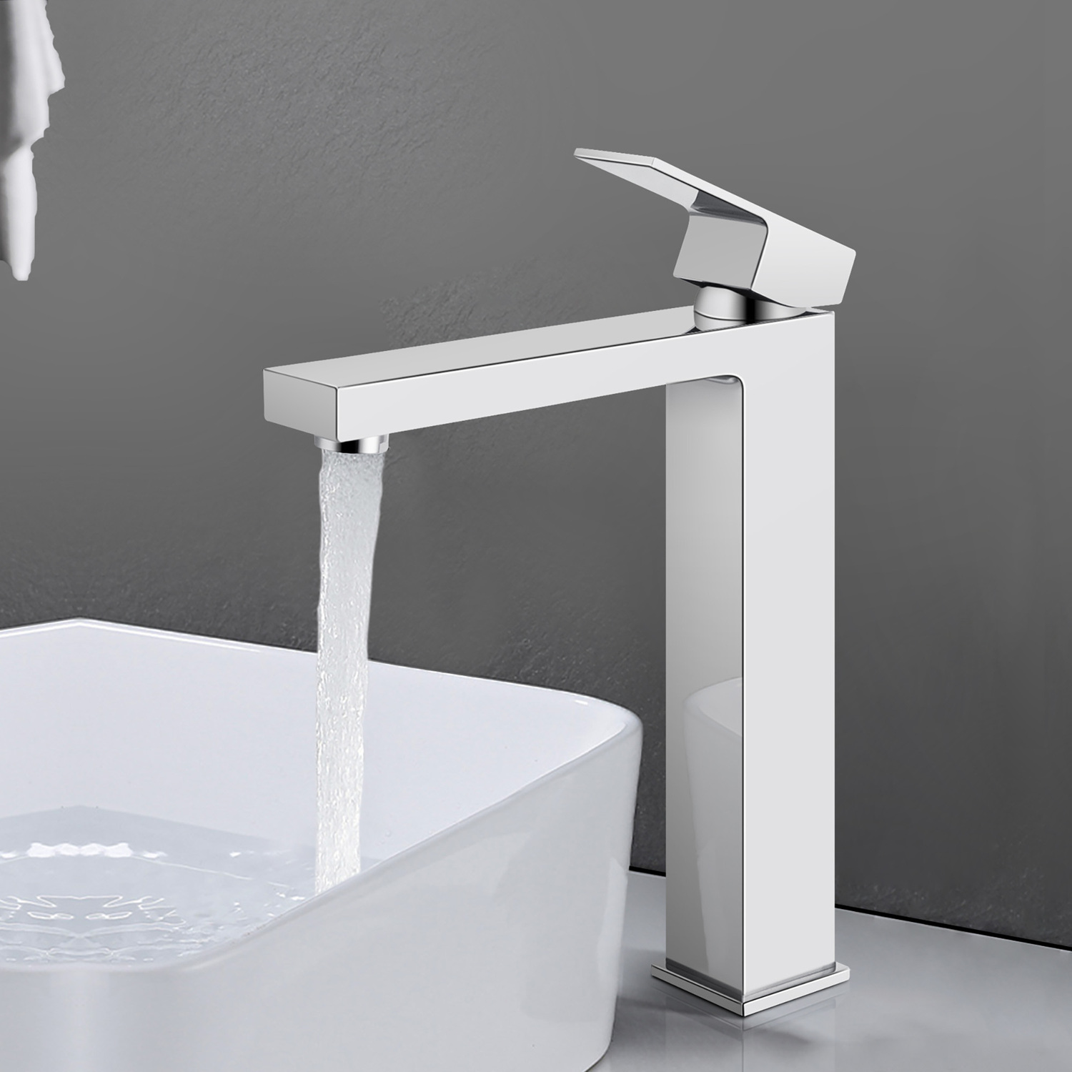 Ottimo-Square-Tall-Basin-Mixer