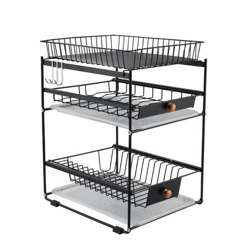 Gwynn 3 Tier Carbon Steel Kitchen Organiser