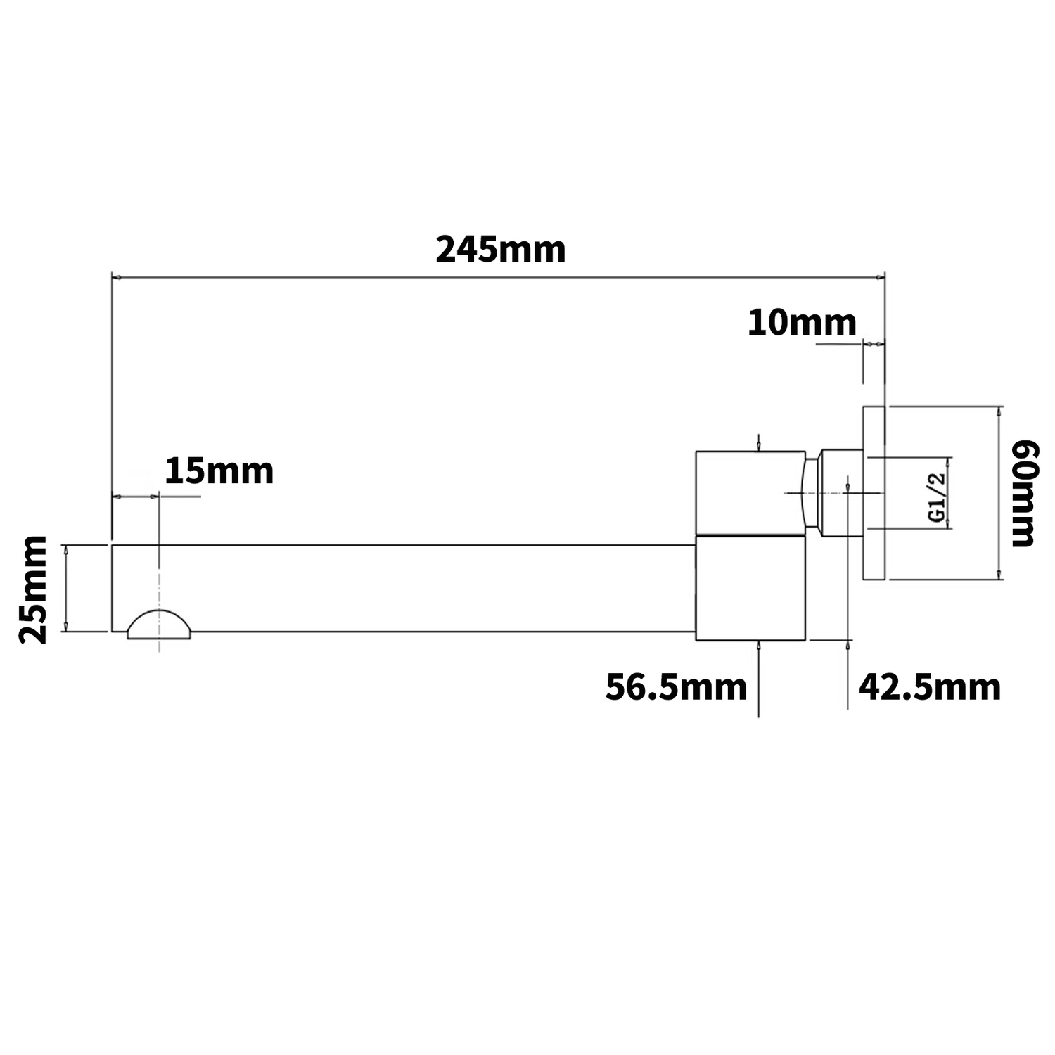 Euro-240mm-Bathtub-and-Basin-Swivel-Wall-Spout