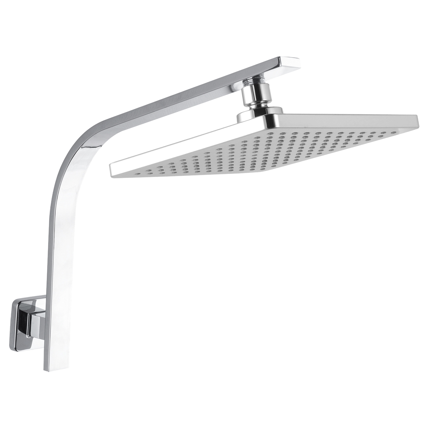 Ottimo-204mm-Square-Swivel-Shower-Arm-and-Head