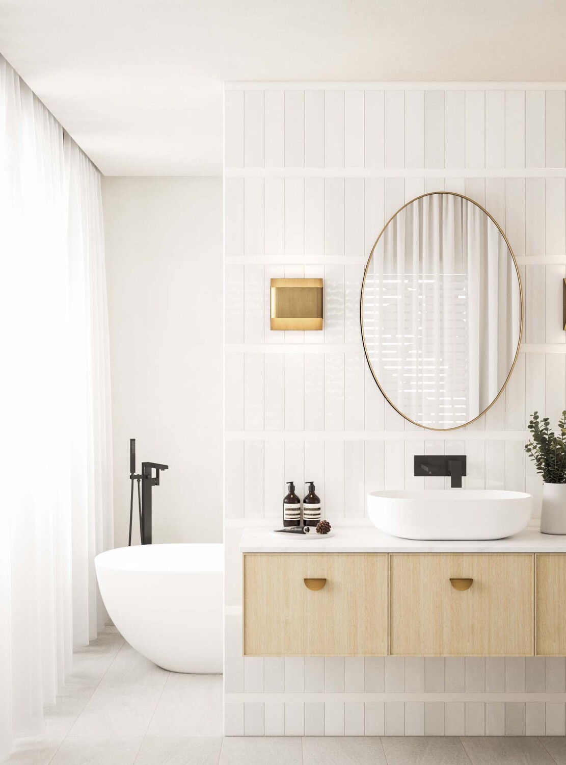 Ottimo-180mm-Bath-Basin-Wall-Mixer-Set